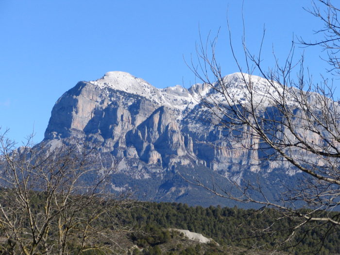 Detalle de la cima de la Peña Montañesa