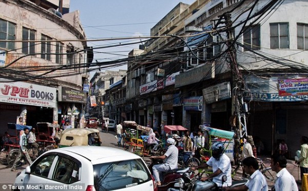 Cruce de cables en la India