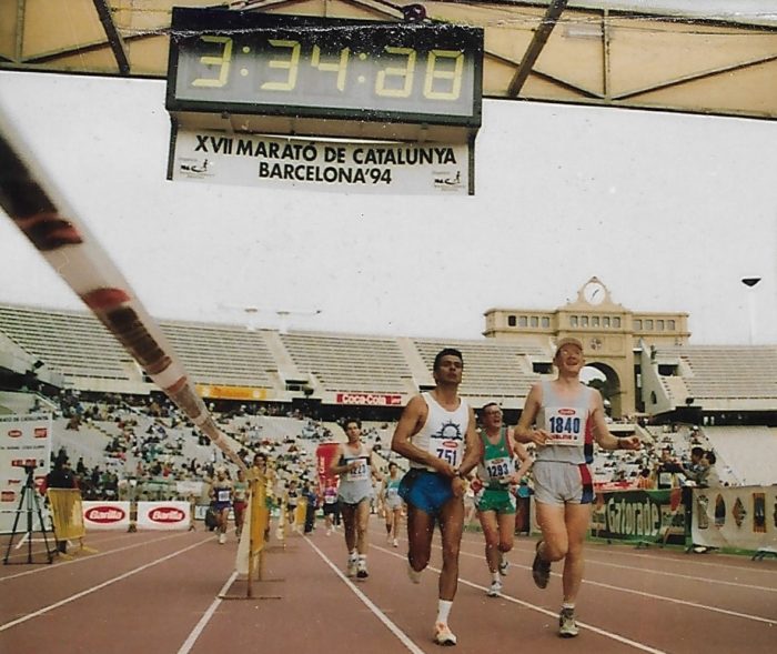 Maratón de Barcelona 1994 - Llegada a meta