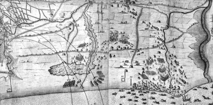 Área del Poblenou en 1697