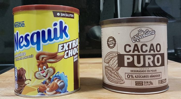 Cacao puro contra Nesquick