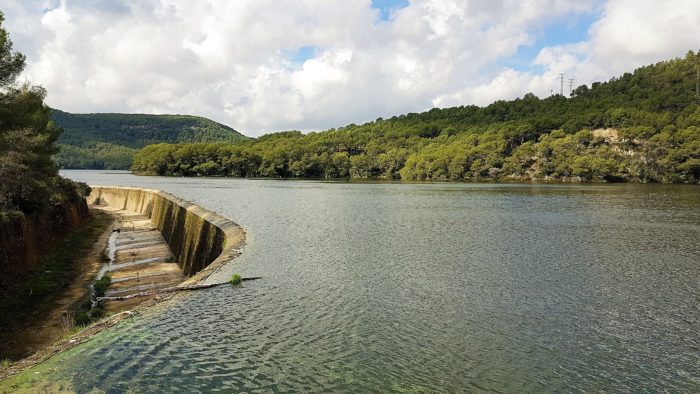 El Pantano de Foix desde la presa